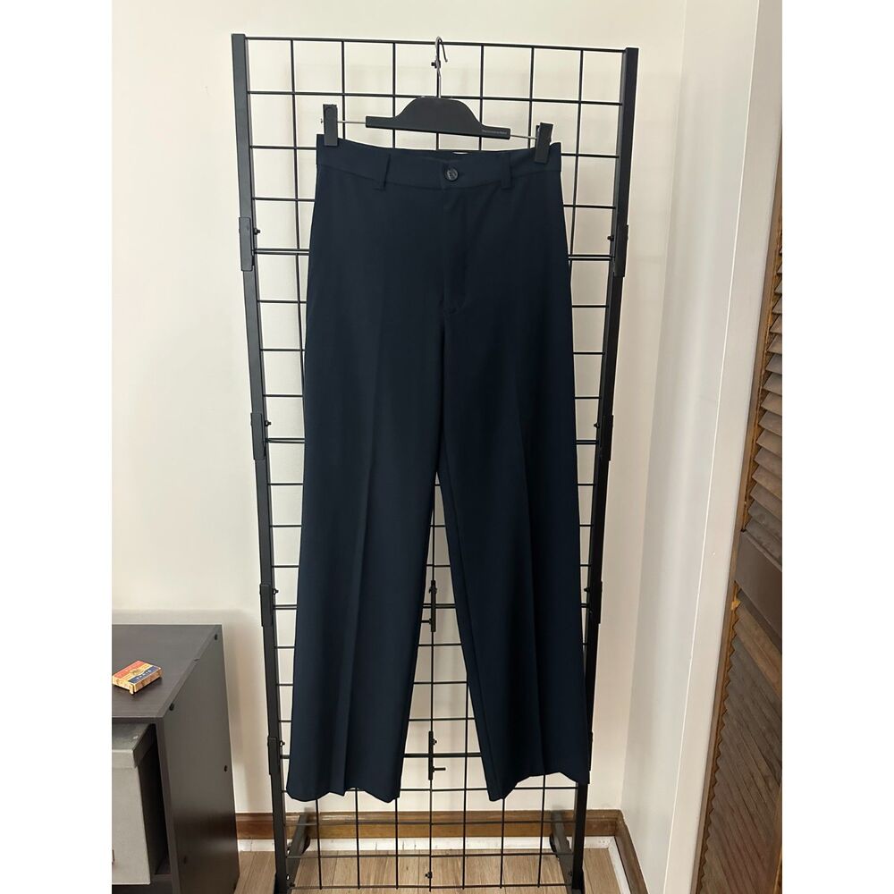 Pull&Bear Navy Blue High Rise Tailored Dress Pants Trousers Women’s Size 6